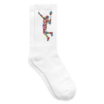 Badminton Kinder Jungen Männer Federball - Tennissocken - Weiß - Rechts