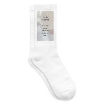 Sei du selbst - Tennissocken - Weiß - Rechts