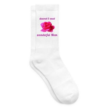 Muttertag Mutter Mama - Tennissocken - Weiß - Rechts