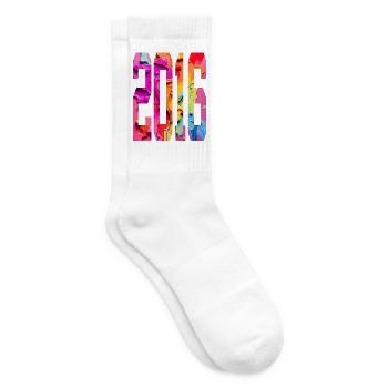 BUNT 10TH BIRTHDAY 2016 - Tennis socks - white - Right