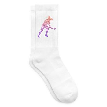 Floorball Spielerin Floorballer Frauen Unihockey - Tennissocken - Weiß - Rechts