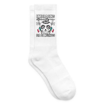 Embrancing Mexico Dia De Muertos - Tennissocken - Weiß - Rechts