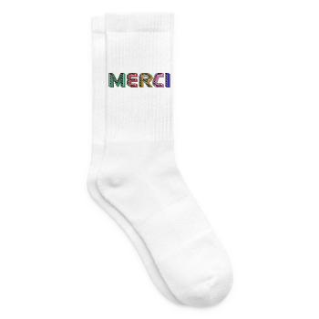 Vielen Dank - Tennissocken - Weiß - Rechts