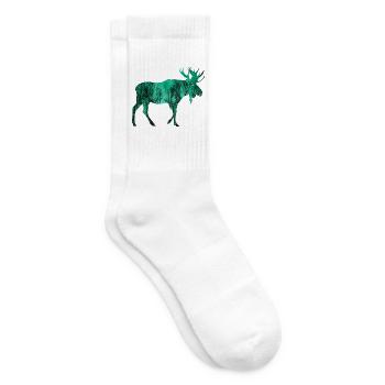 Elch - Tennissocken - Weiß - Rechts
