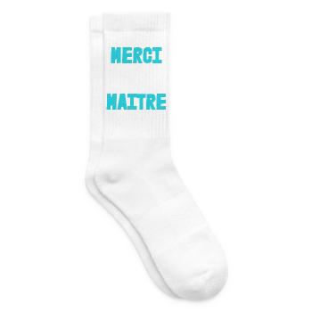 MEISTER. VIELEN DANK. DANKE, MEISTER. MEISTER. MEISTER-GESCHENK - Tennissocken - Weiß - Rechts
