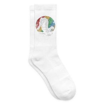 Leuchtendes Seepferdchen Ozeanbewohner - Tennissocken - Weiß - Rechts