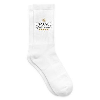 Mitarbeiter des Monats Geschenk - Tennissocken - Weiß - Rechts