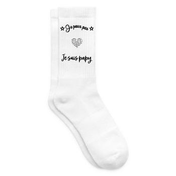 OPA. VATERTAG. FROHER VATERTAG. ICH LIEBE DICH. - Tennissocken - Weiß - Rechts