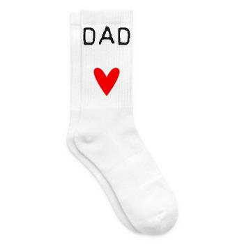 DAD. - DAD. VATERTAG. - Gute Nacht, Dad. - Tennissocken - Weiß - Rechts
