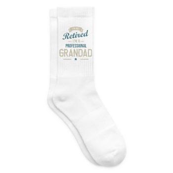 I'm Not Retired I'm a Professional Grandad - Tennis socks - white - Right