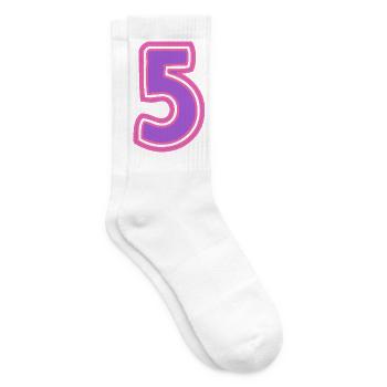 5. 5 YEARS. 5th ANNIVERSARY. 5 YEAR ANNIVERSARY - Tennis socks - white - Right