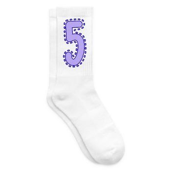 5. 5 YEARS. 5th ANNIVERSARY. 5 YEAR ANNIVERSARY - Tennis socks - white - Right