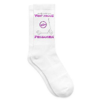 Rentnerin Rentner - Tennissocken - Weiß - Rechts