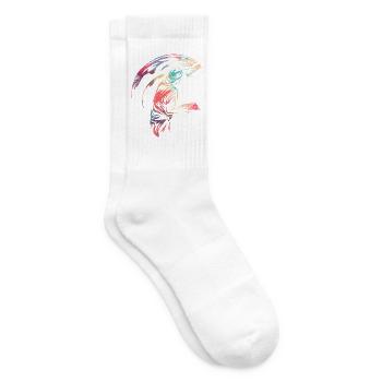 Kunstvoller Stuckateur Fassadenputz - Tennissocken - Weiß - Rechts