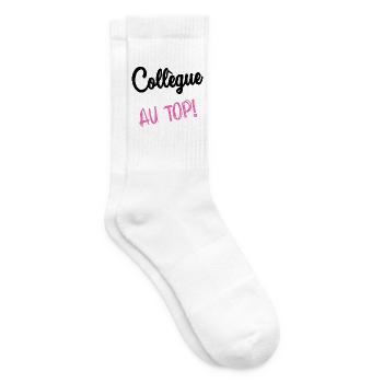 KOLLEGE. HUMOR. RUHESTAND. RUHESTAND. PENSIONIERT - Tennissocken - Weiß - Rechts