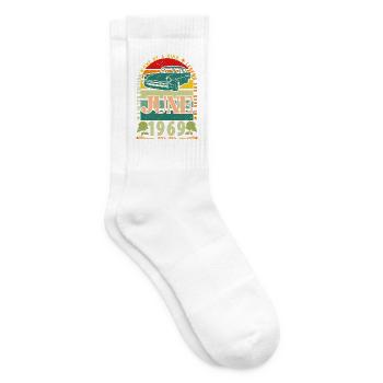 Juni 1969 Geburtstagsgeschenk. Juni 1969 Juni 1969 - Tennissocken - Weiß - Rechts