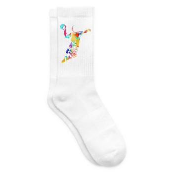 Blitzschneller Handball Torjäger - Tennissocken - Weiß - Rechts