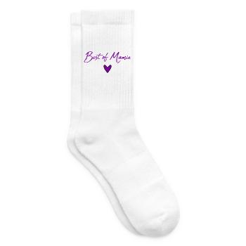 OMA. MUTTERTAG. ALLES GUTE ZUM GEBURTSTAG OMA. ICH LIEBE DICH - Tennissocken - Weiß - Rechts