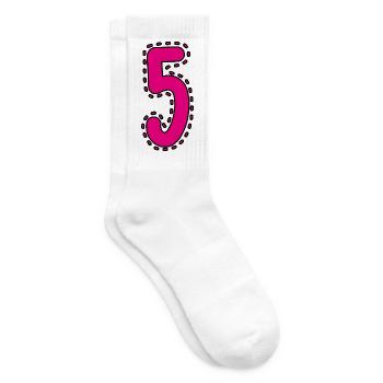 5. 5 JAHRE. 5-JÄHRIGES JUBILÄUM - Tennissocken - Weiß - Rechts