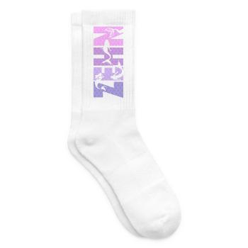 Kinder Geburtstag Mädchen 10 Jahre Meerjungfrau - Tennissocken - Weiß - Rechts