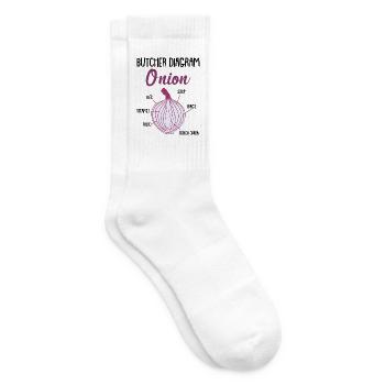 Zwiebel Anatomie Gemüse - Tennissocken - Weiß - Rechts