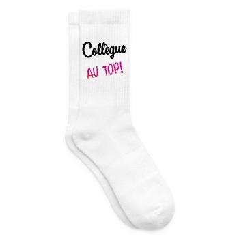 KOLLEGE. HUMOR. RUHESTAND. RUHESTAND. PENSIONIERT - Tennissocken - Weiß - Rechts