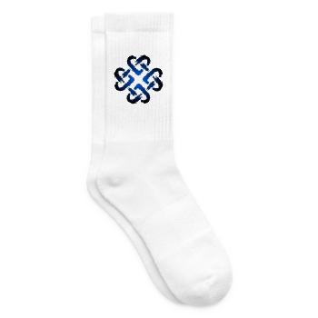 Keltische Knoten Herz Unendlichkeit Endlos - Tennissocken - Weiß - Rechts