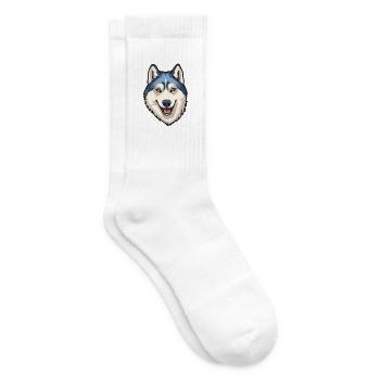 Seppala Sibirischer Schlittenhund Hunderasse Cartoon Kawaii - Tennissocken - Weiß - Rechts