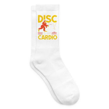 Scheibengolf ist mein Kardiotraining Freizeit-Werf - Tennissocken - Weiß - Rechts