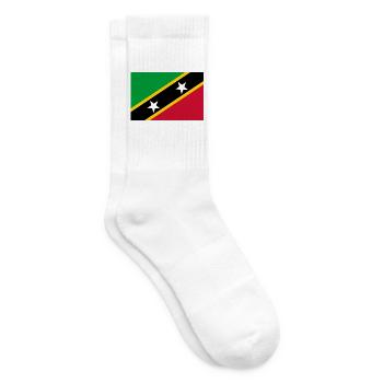 St. Kitts und Nevis - Tennissocken - Weiß - Rechts