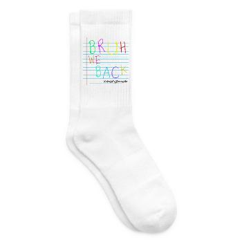 Bruh We Back Enseignants - Tennissocken - Weiß - Rechts
