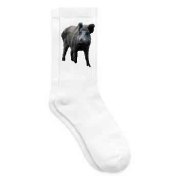 Wildschwein Wildsau Schwein Sau Schweine - Tennissocken - Weiß - Rechts
