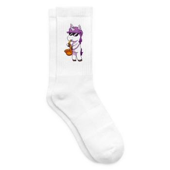Unicorn Einhorn Saxophon Jazz Saxofon - Tennissocken - Weiß - Rechts