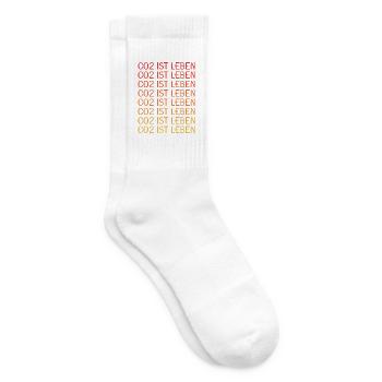 CO2 ist Leben - Tennissocken - Weiß - Rechts