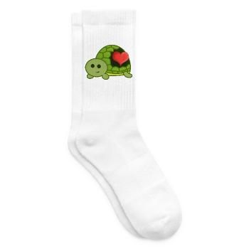 Ein Herz für Schildkröten - Tennissocken - Weiß - Rechts