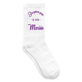 ZUKÜNFTIGE BRAUT. Junggesellinnenabschied. HOCHZEIT. MANNSCHAFT. TEAM BRIDAL - Tennissocken - Weiß - Rechts