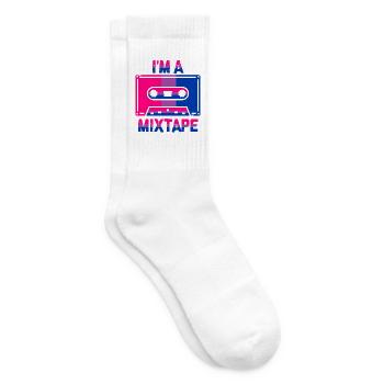 I'm A Mixtape Bisexuality Bisexualität Bisexuell - Tennissocken - Weiß - Rechts