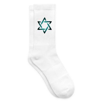 Davidstern - Tennissocken - Weiß - Rechts