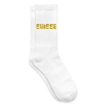 SCHWEIZ. LAND. GENF. HUMOR. FLAGGE. GENF - Tennissocken - Weiß - Rechts