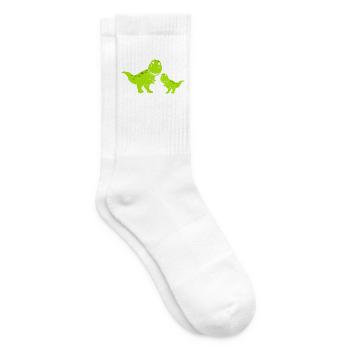 Dinos Dinosaurs - Tennissocken - Weiß - Rechts