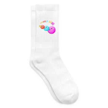 Kaugummiblasen Comic Figuren Bubble Gum - Tennissocken - Weiß - Rechts