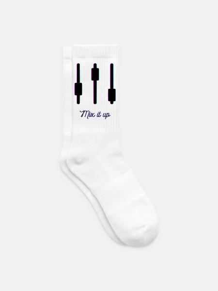 Mix It Up - Musik mixing - Tennissocken - Weiß