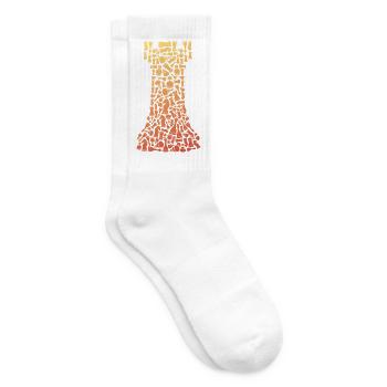 Schach Figur Symbole Schachspiel Schach Spieler - Tennissocken - Weiß - Rechts