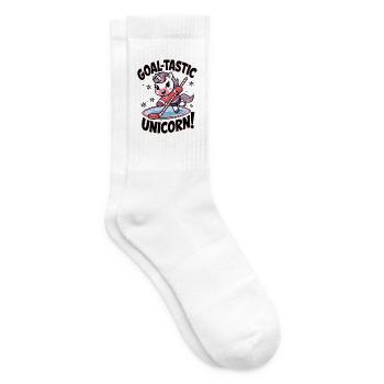 Goal-tastic Unicorn! - Tennis socks - white - Right