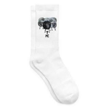 Schwarzes Schaf - Me Pfeil in der Herde - Tennissocken - Weiß - Rechts