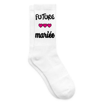 Junggesellinnenabschied. HOCHZEIT. MANNSCHAFT. TEAM BRAUT. ZUKÜNFTIGE BRAUT - Tennissocken - Weiß - Rechts