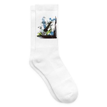 Musik - Tennissocken - Weiß - Rechts