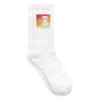 Disc Golf Retro - Tennissocken - Weiß - Rechts