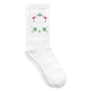 Noël à la maison, c’est là où se trouvent mes proches - Chaussettes de tennis - blanc - Droite