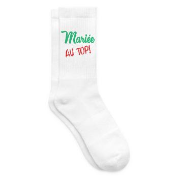 Junggesellinnenabschied. HOCHZEIT. MANNSCHAFT. TEAM BRAUT. ZUKÜNFTIGE BRAUT - Tennissocken - Weiß - Rechts
